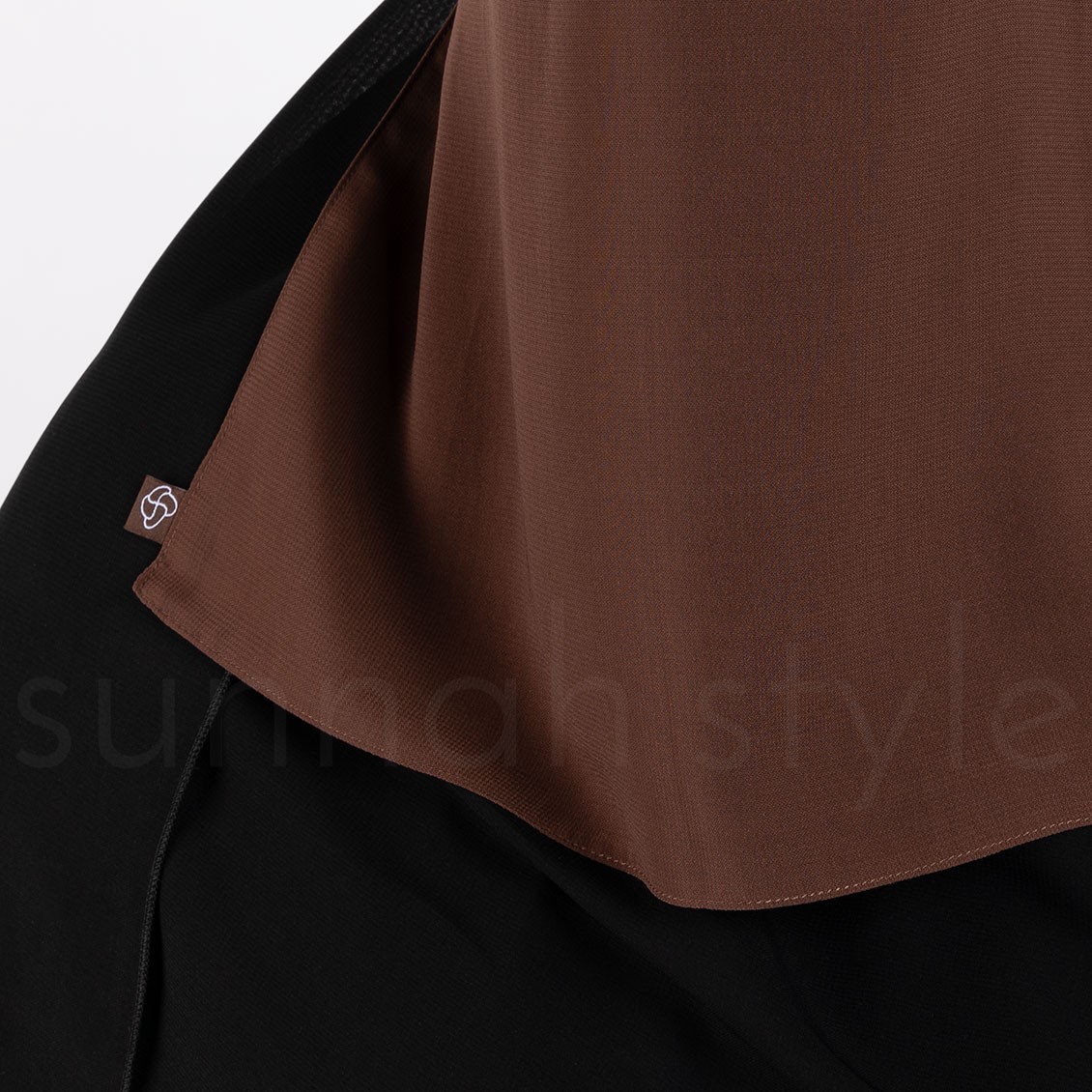 Sunnah Style Short One Layer Niqab Pecan